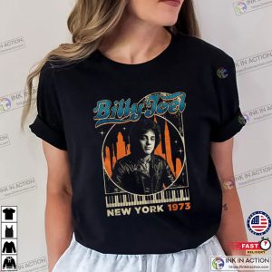Billy Joel New York 1973 Vintage Graphic T-shirt