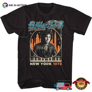 Billy Joel New York 1973 Vintage Graphic T shirt 3