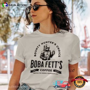 Boba Fett's Coffee funny star wars shirts