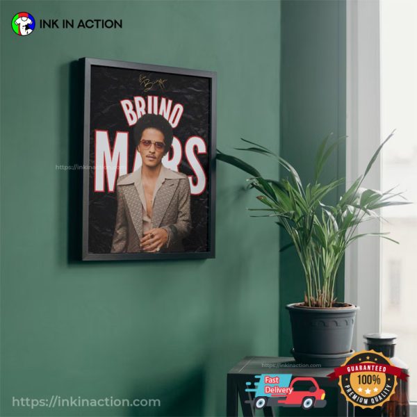 Bruno Mars Pop Star Wall Poster