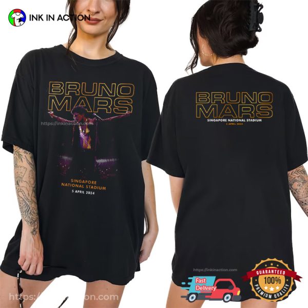 Bruno Mars Singapore National Stadium 5 April 2024 Shirt