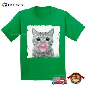 Bubblegum Cat Adorable Animal T shirt For Kids 2