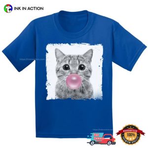 Bubblegum Cat Adorable Animal T shirt For Kids 4