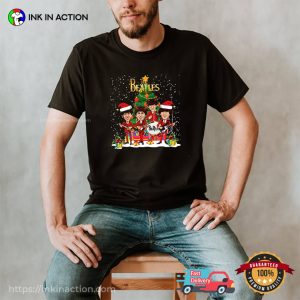 Christmas The Beatles Rock Band Show Funny T-shirt