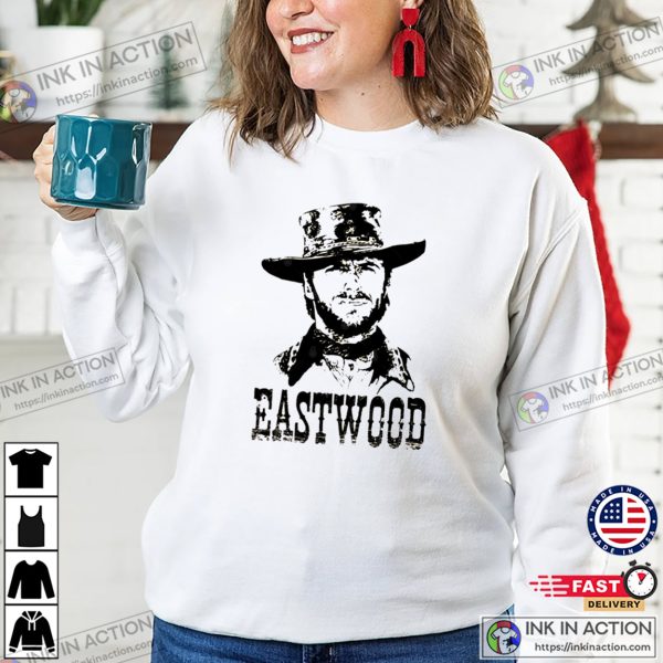 Clint Eastwood Cowboy Graphic Artwork Tee