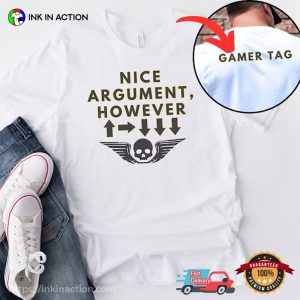 Customized Gamer HellDivers 2 The Eagles 500kg Bomb Funny Gamer Shirt