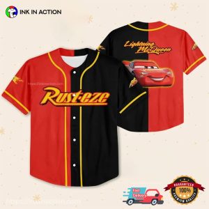 Customized Lightning Mcqueen Disney Cars Movie Baseball Jersey No.1