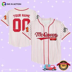 Customized Lightning Mcqueen Disney Cars Movie Baseball Jersey No.2