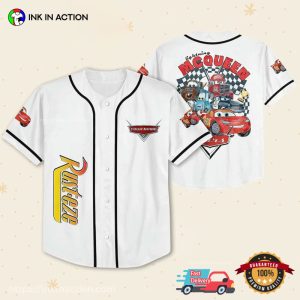 Customized Lightning Mcqueen Disney Cars Movie Baseball Jersey No.3