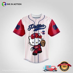 Customized Philadelphia Phillies Special Hello Kitty Baseball Jersey