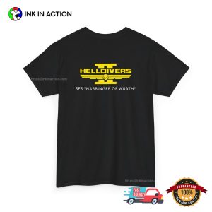 Customized Ship Helldivers 2 Video Game 2 Sided T shirt Harbinger of Wrath 3 (3)