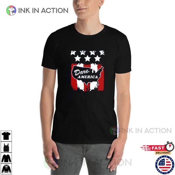 DARE America Vintage American Flag Shirt