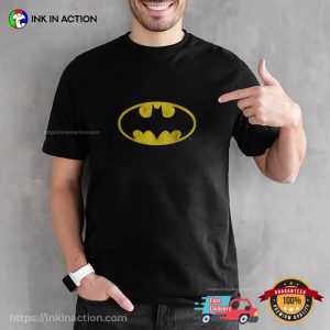 DC Comics Batman Distressed Classic Logo T shirt 3