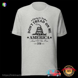 DON'T TREAD ON ME America Liberty Of Death Vintage T shirt 1