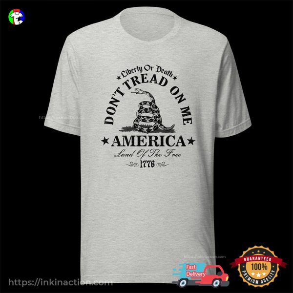 DON’T TREAD ON ME America Liberty Of Death Vintage T-shirt