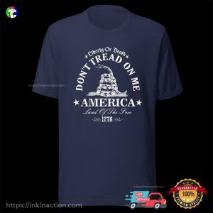 DON'T TREAD ON ME America Liberty Of Death Vintage T shirt 2