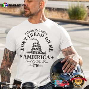 DON'T TREAD ON ME America Liberty Of Death Vintage T shirt