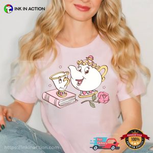 Disney Beauty And The Beast Teapot And Teacup T-shirt