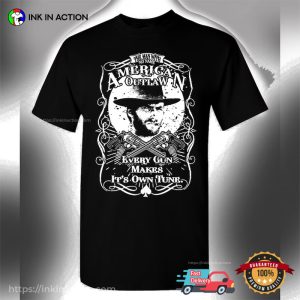 Every Gun Makes It's Own Tune Vintage Cowboy Clint Eastwood T shirt 2
