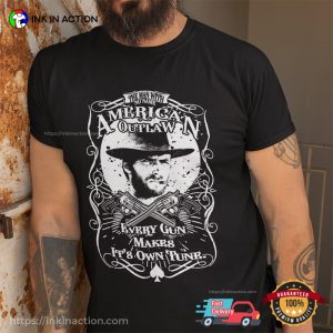 Every Gun Makes It's Own Tune Vintage Cowboy Clint Eastwood T shirt