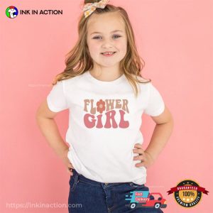 Flower Girl Groovy Cute Baby Girl T shirt 1