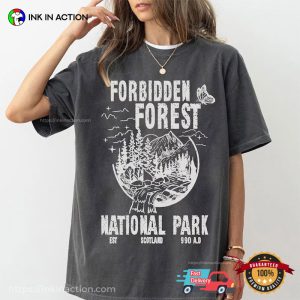 Forbidden Forest National Park harry potter universal studios Comfort Colors T shirt 2