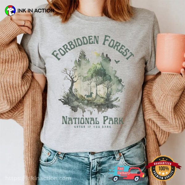 Forbidden Forest Wizard Harry Porter Hogwarts Comfort Colors T-shirt