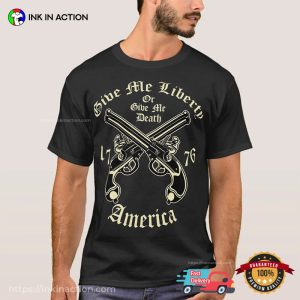 Give Me Liberty Or Give Me Death America Vintage 70s T-Shirt