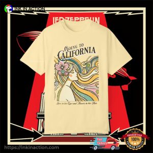 Going To California Vintage Led Zeppelin Art T-shirt