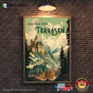 Greetings From Terrasen SJM Throne of Glass Poster 1