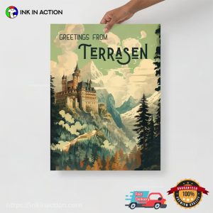 Greetings From Terrasen SJM Throne of Glass Poster
