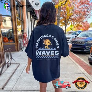 Happiness Comes In Waves Mental Health Shirts