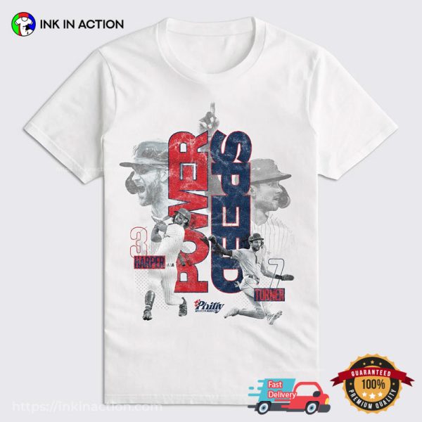 Harper Power And Turner Speed Philadelphia Phillies T-shirts