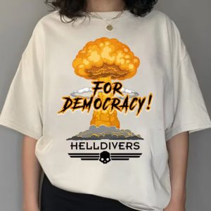 HellDivers 2 For Democracy Video Game T shirt