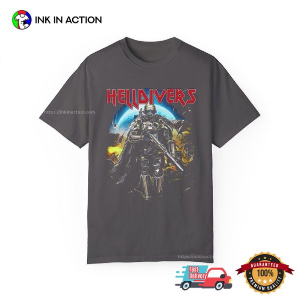 Helldivers 2 Skull Graphic Comfort Colors T-shirt