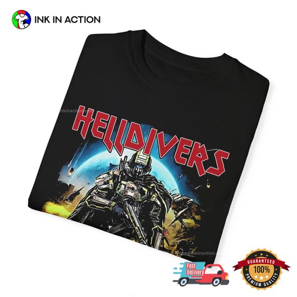 Helldivers 2 Skull Graphic Comfort Colors T-shirt