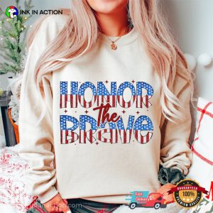 Honor The Brave American Flag memorial day 2024 T shirt 2