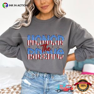 Honor The Brave American Flag memorial day 2024 T shirt 3