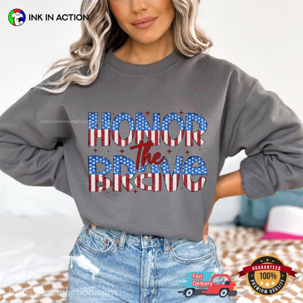 Honor The Brave American Flag Memorial Day 2024 T-shirt