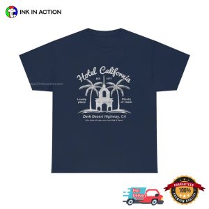 Hotel California Est 1977 Dark Desert Highway summer shirt 3