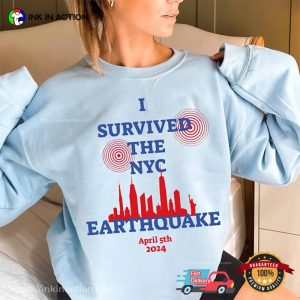 I Survived The NYC Earthquake 5th April 5th 2024 Comfort Colors Tee 3