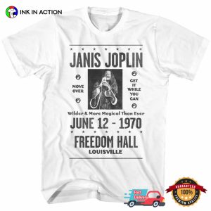 Janis Joplin Freedom Hall Louisville Vintage Concert T-shirt