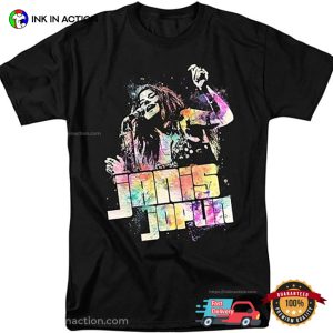 Janis Joplin Watercolors Classic Graphic T shirt 3