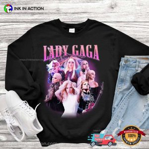 Lady Gaga Fashionable Collage Vintage 90s Tee 1