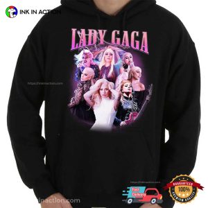 Lady Gaga Fashionable Collage Vintage 90s Tee 3