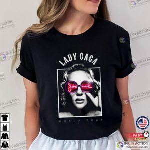 Lady Gaga Joanne World Tour Retro Graphic T shirt 1