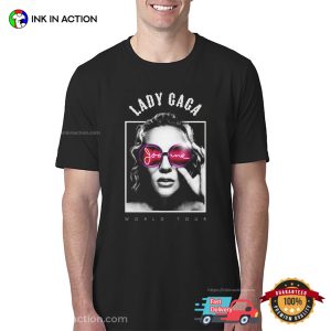 Lady Gaga Joanne World Tour Retro Graphic T shirt 3