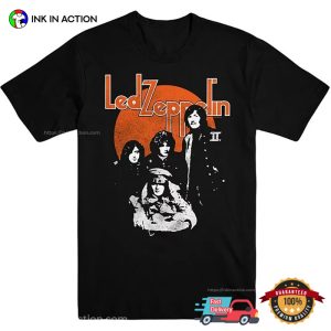 Led Zeppelin English Rock Band 90s Style T shirt 3