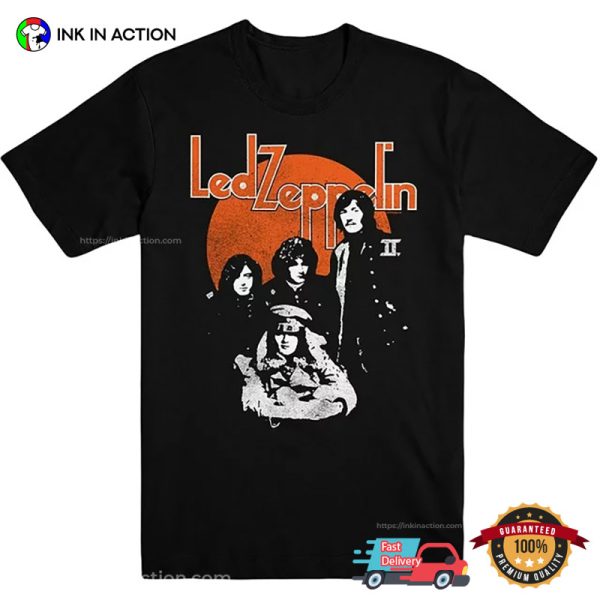 Led Zeppelin English Rock Band 90s Style T-shirt