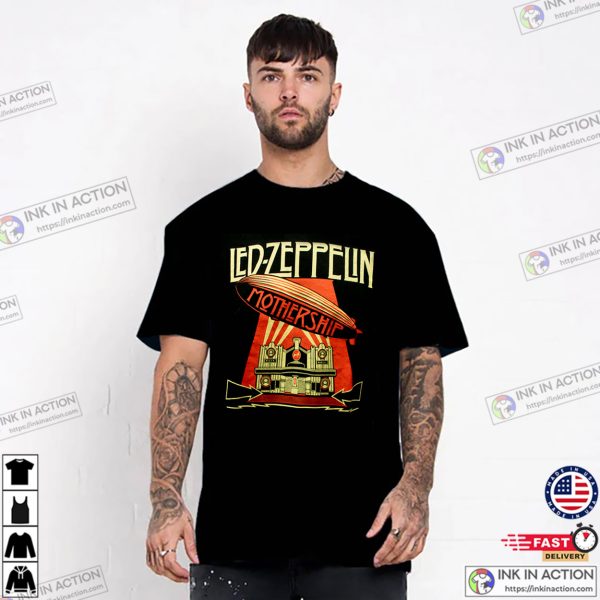 Led Zeppelin Mothership Album Vintage Retro T-shirt